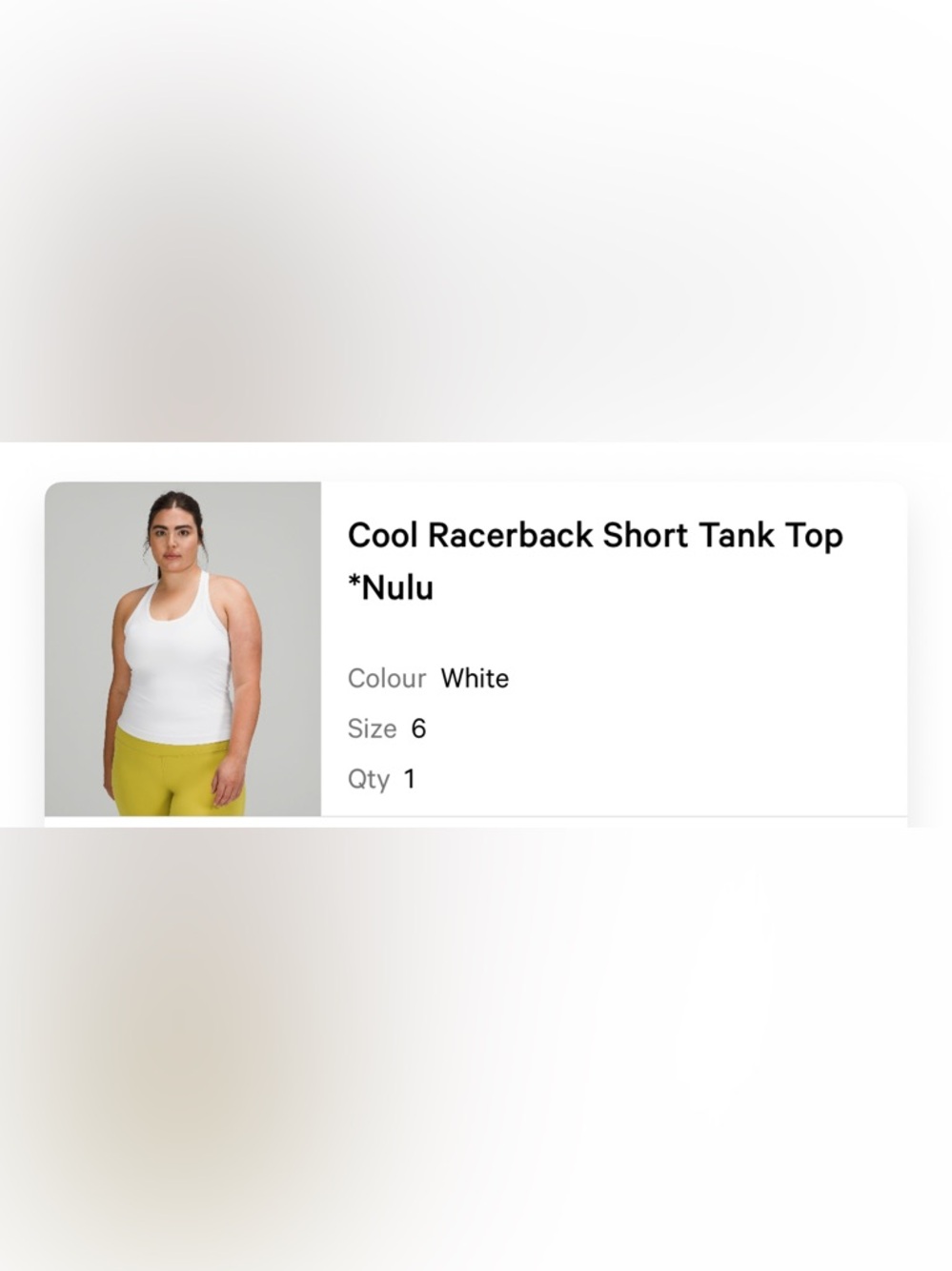lululemon athletica White Racerback Tank Top - Picture 4 of 4